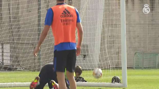 Vinicius Jr. in the first session of the week
