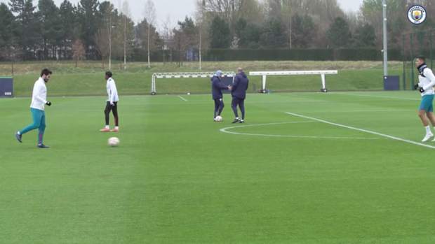 Man City get ready for Atlético Madrid