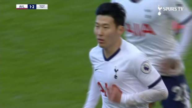 Son's Premier League goals against Aston Villa