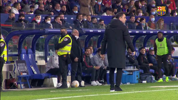Pitchside: Xavi's incredible reaction to epic 3-2 win vs Levante