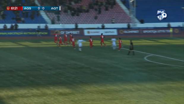 Outrageous overhead kick from Kazakhstan