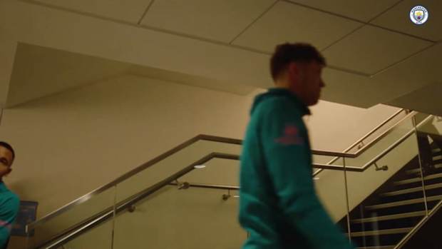Tunnel cam from Man City's thrilling 2-2 draw with Liverpool