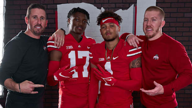 Brian Hartline, Carnell Tate, Brandon Inniss and Keenan Bailey