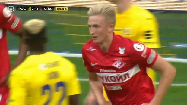 Litvinov's goal in the match against FC Rostov