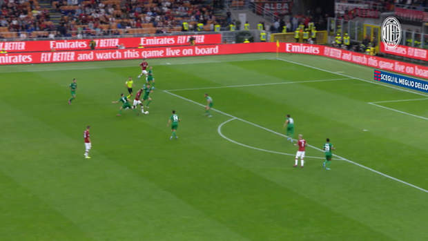 Leao's first goal for AC Milan