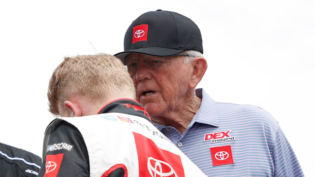 Ty Gibbs just missed the Cup playoffs in his rookie season last year. But at age 20, he showed great promise for a long and very successful career in the Cup series. Will he be able to beat NASCAR's Cup's notorious sophomore jinx in 2024? Time will tell. Photo: Maddie Meyer / Getty Images.