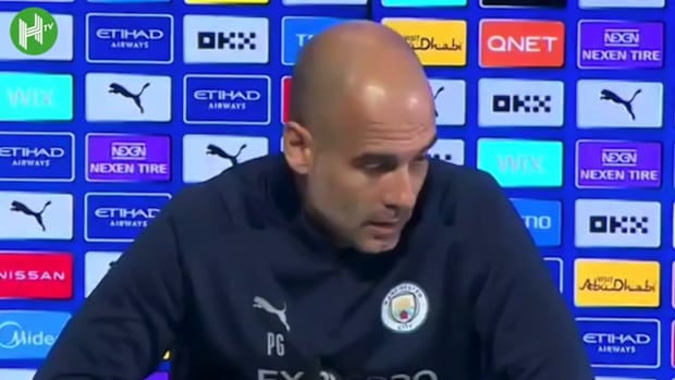 Pep grilled about Haaland