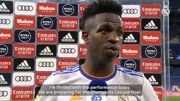 Vinicius Jr.: 'I'm delighted with the performance and my hat-trick'