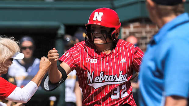 Camryn Ybarra home run Nebraska softball