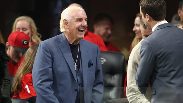 Ric Flair at the 2018 College Football Playoff National Championship Game