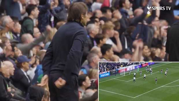 Conte cam: High emotions as Spurs move into top four