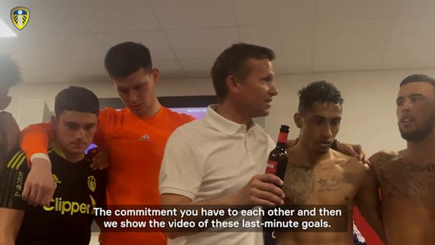 Jesse Marsch gives passionate speech after Leeds stay up