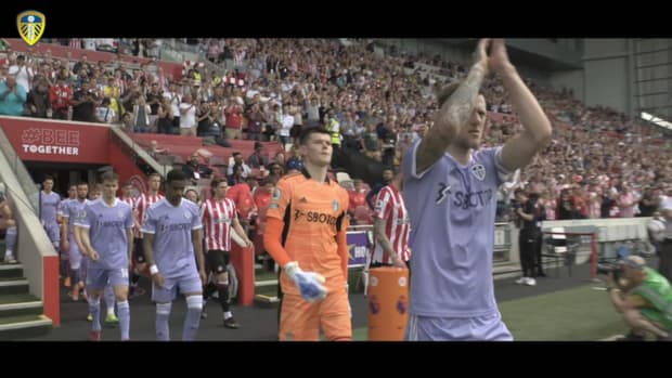 Behind the scenes: Raphinha celebrates with fans as Leeds survive