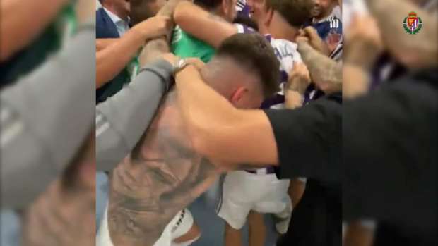 Ronaldo celebrates Valladolid’s promotion
