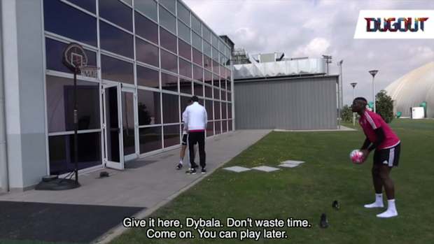 Pogba V Allegri: Basketball Challenge