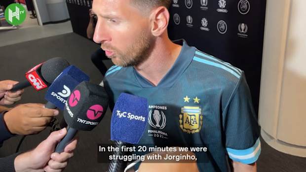 Messi: 'There's always happiness when I play for Argentina'