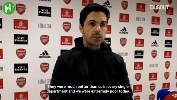 Arteta apologises to Arsenal fans after Liverpool performance