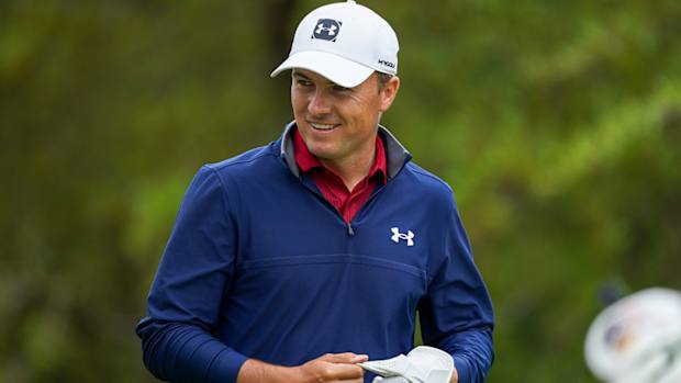 Jordan Spieth during the Valero Texas Open on 2021.