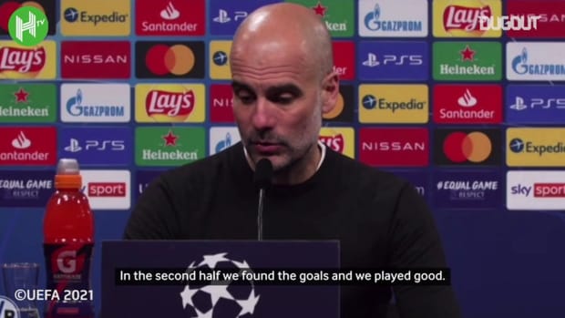 Pep Guardiola: 'Finally Manchester City are in the semi-finals'