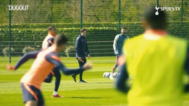 Ryan Mason takes charge of first Spurs training session