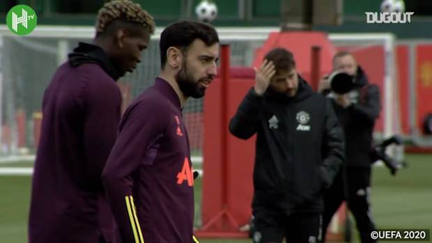 Manchester United stars prepare for Roma second leg