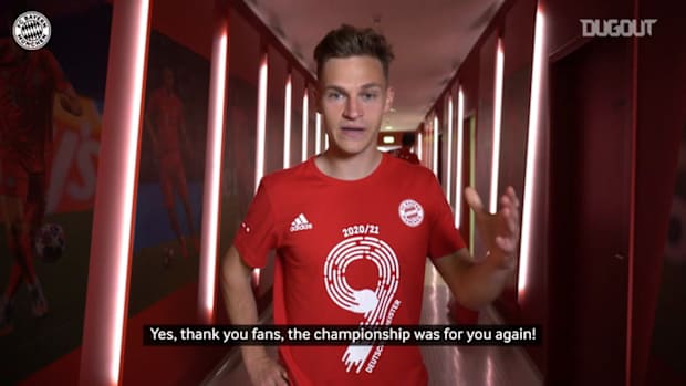 Bayern stars celebrate 9th championship in a row