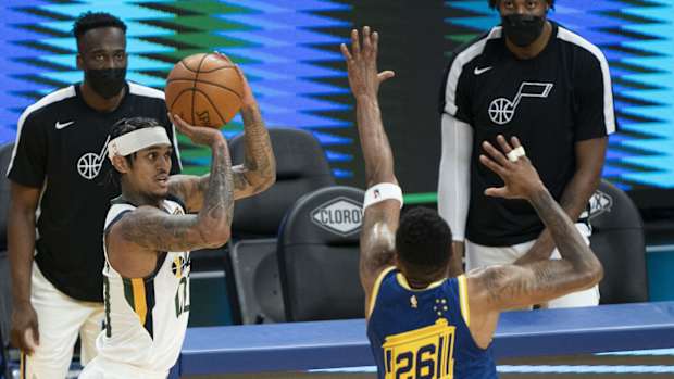 Jordan Clarkson against the Golden State Warriors