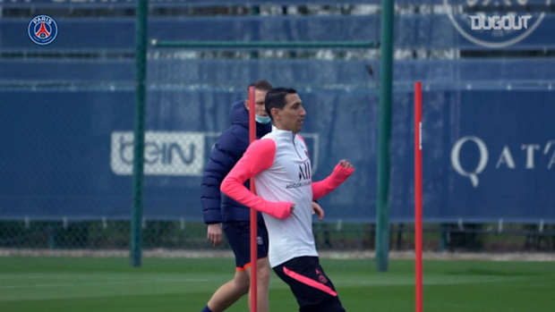 Focus on Angel DI Maria's training session
