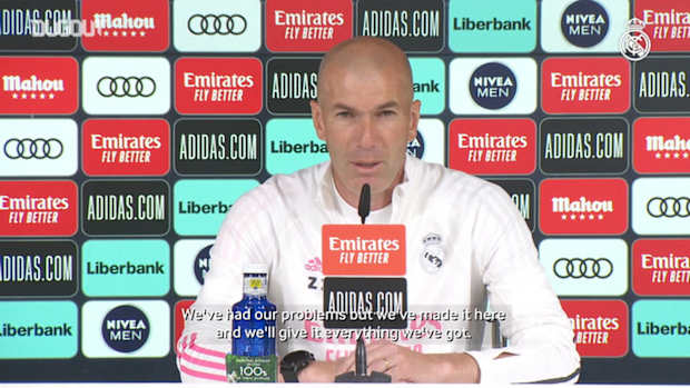 Zinedine Zidane: 'We're going to deliver our highest level to try and win LaLiga'