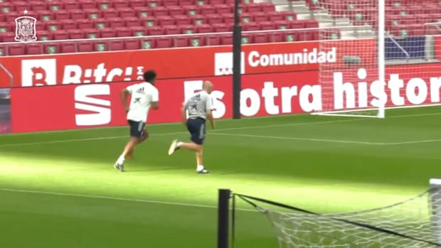 Spain prepare for friendly against Portugal
