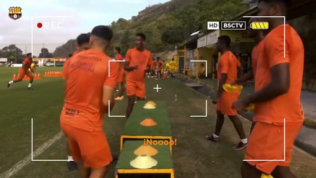 Barcelona SC’s reaction game in training