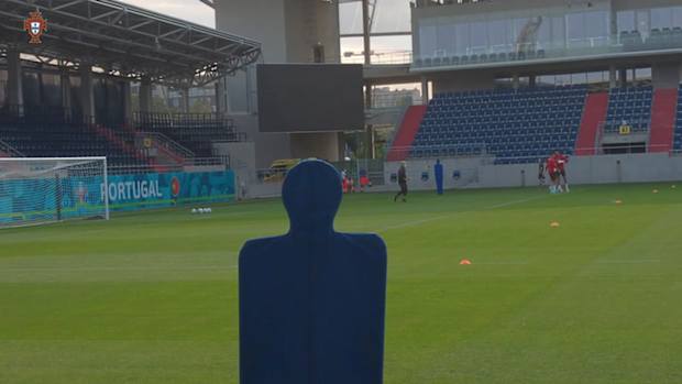Portugal's last training session before France clash