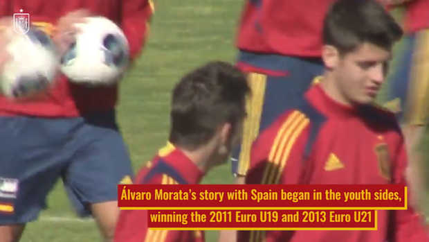 Álvaro Morata, Spain’s main choice up front