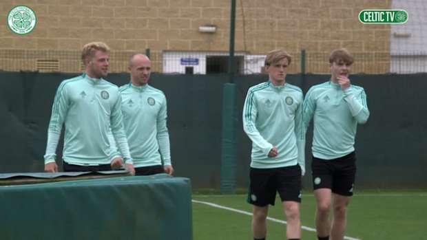 Ange Postecoglou takes charge of Celtic training