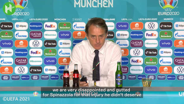 Mancini: 'Italy gutted for Spinazzola after serious injury'
