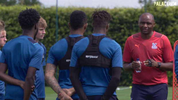 Patrick Vieira's first day at Crystal Palace