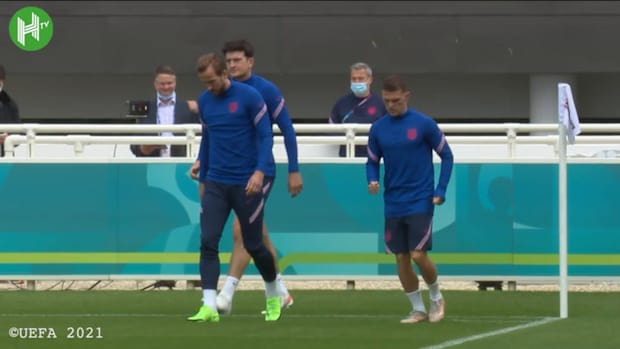 England train before Euro 2020 final