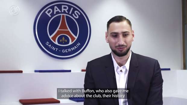 Donnarumma says Buffon advised him about PSG