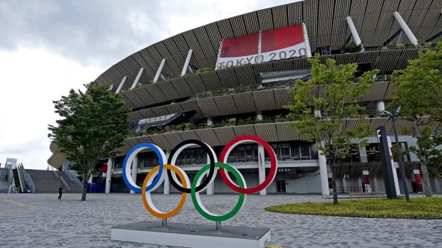 July 15, 2021; Tokyo; Japan; A view of Olympic Stadium ahead of the Tokyo Summer Olympics. Mandatory Credit: Peter Casey-USA TODAY Sports