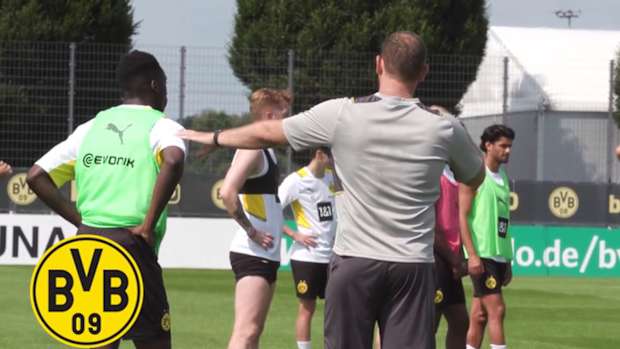 Dortmund's new signing Kamara in training