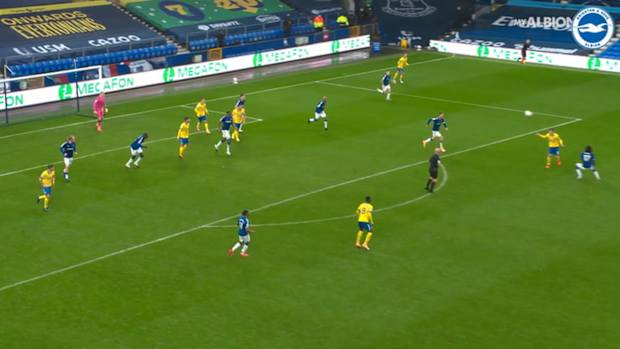 Yves Bissouma's superb goal at Everton