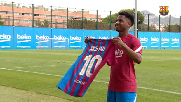 Ansu Fati to wear the number 10 shirt