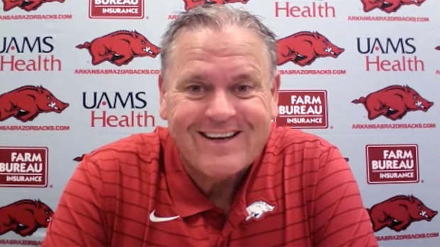 Sam Pittman at press conference