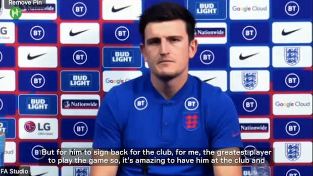 Maguire: I cannot wait to play with Cristiano Ronaldo