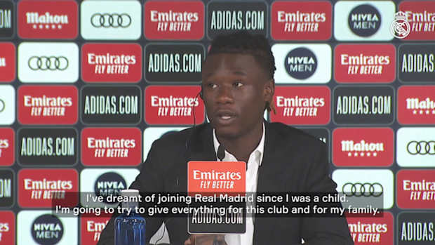 Eduardo Camavinga: 'It's been a dream of mine since I was a child to join Real Madrid'