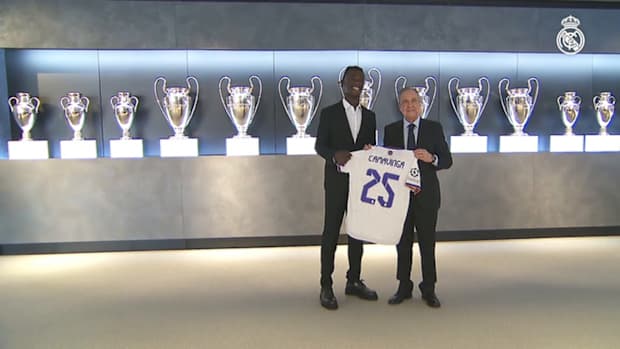 Eduardo Camavinga presentation ceremony
