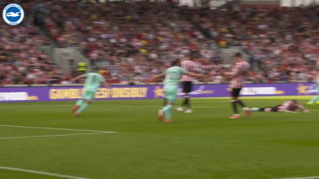 Pitchside View: Leandro Trossard's last-minute winner at Brentford