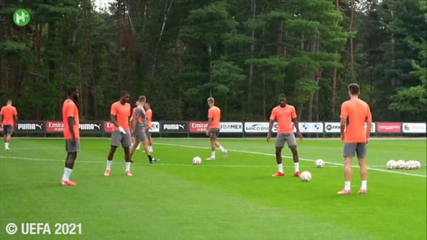 AC Milan's last training ahead of Liverpool clash