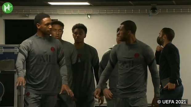 PSG's last training session ahead of UCL debut