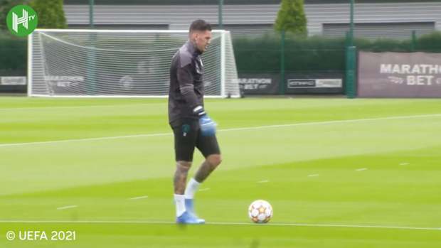 Man City's last training ahead of RB Leipzig clash